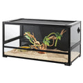 REPTI ZOO 40-Gallon Glass Terrarium – Tempered Front Panel, Foldable Frame, Ideal for Snakes & Lizards (2026)