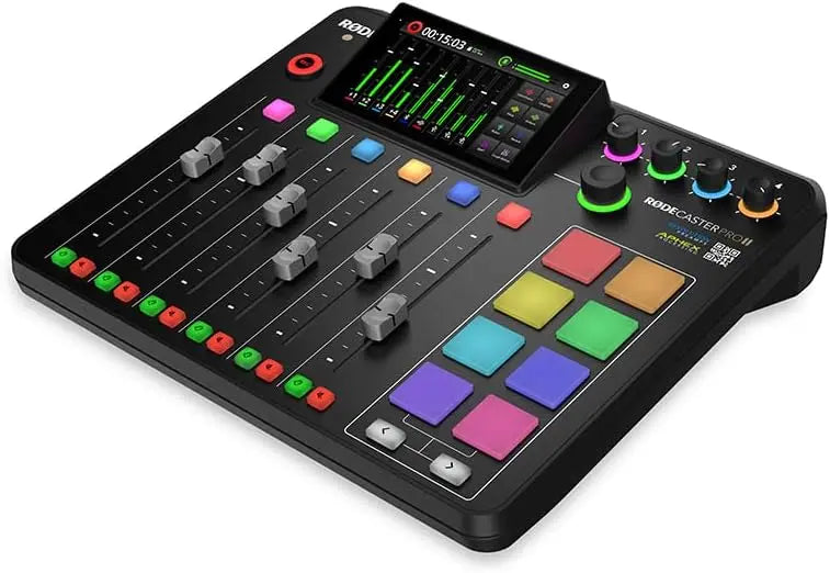 RODE RODECaster Pro II – All-in-One Podcasting, Streaming, and Audio Production Studio Console (Black)