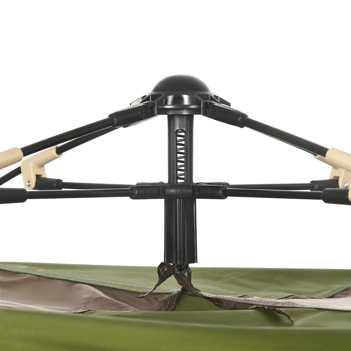 Outsunny Campingzelt für 2 Personen mit Tragetasche, Lampenhaken und Aufbewahrungstaschen, 210x210x135 cm