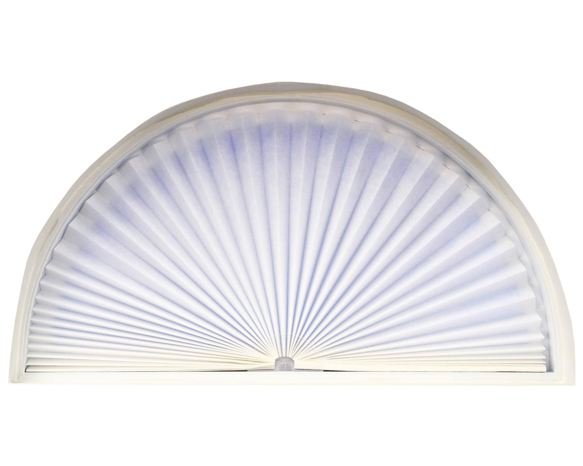Redi Shade Original Arch Light Filtering Pleated Fabric, White