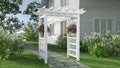 Vita 63″L x 46″W x 91″H Springport Vinyl Arbor, White, VA68146