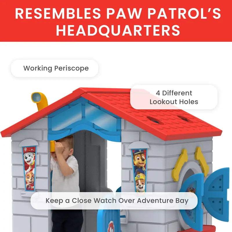 PAW Patrol Indoor/Outdoor Playhouse – Easy Assembly, Durable Plastic