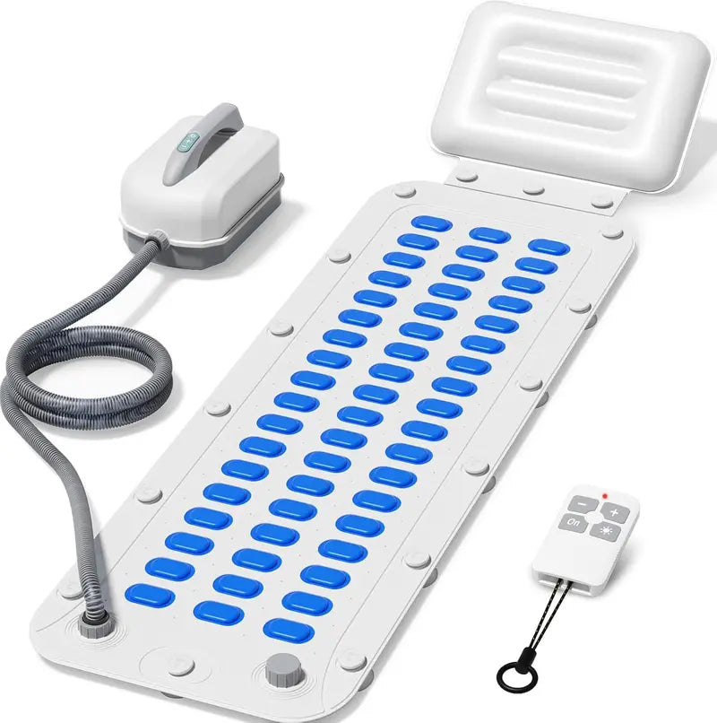 Portable Full-Body Spa Mat — Waterproof Bubble Bath Massager with Non-Slip Suction Cups