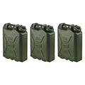 Scepter BPA Free Durable Portable Water Storage Containers, Green, 5 gal - 3 pack