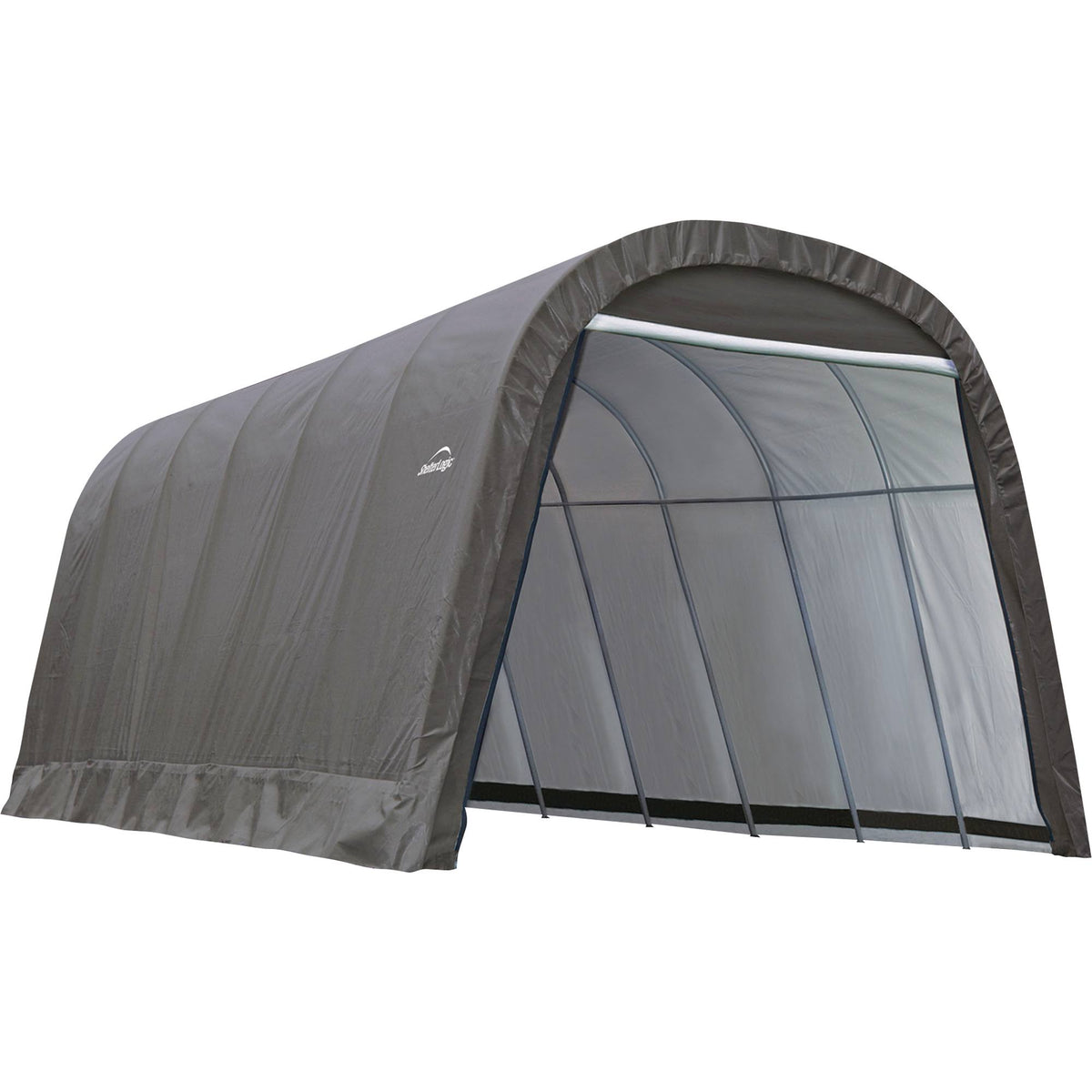 ShelterLogic 13x24x10 ft. Round Style Shelter-gray