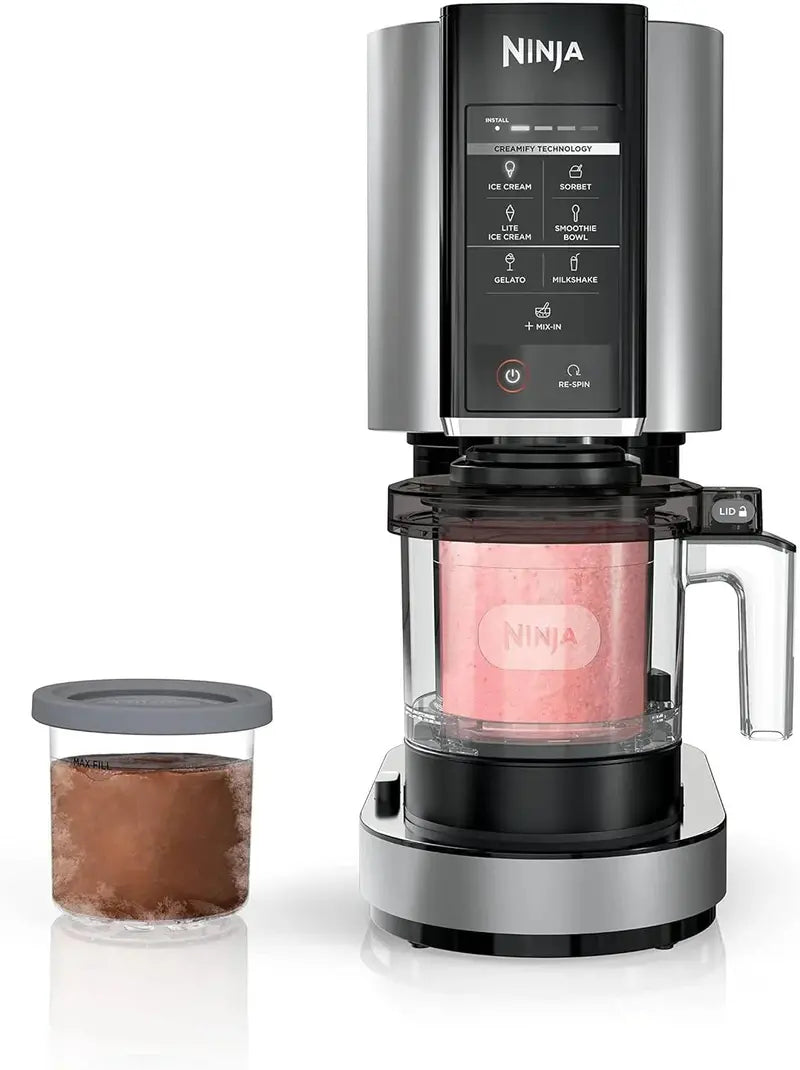 Ninja CREAMi Ice Cream Maker – Compact 2-Pint Gelato, Sorbet, and Smoothie Bowl Machine with 7 One-Touch Programs