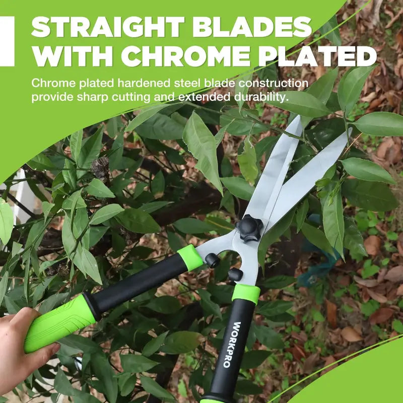 WORKPRO 23-Inch Manual Hedge Shears – Professional-Grade Trimming Tool