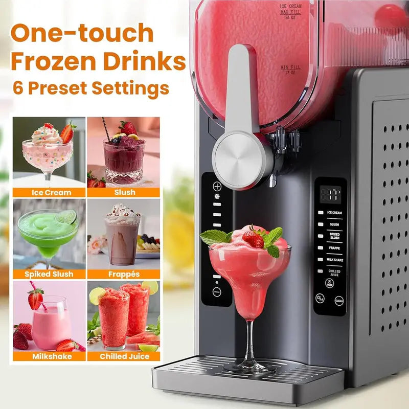 Home Soft Serve Ice Cream & Slushy Maker – Compact Frozen Treat Appliance