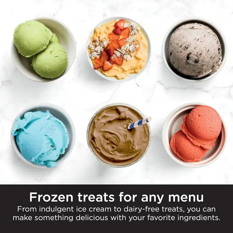 Ninja CREAMi Ice Cream Maker – Compact 2-Pint Gelato, Sorbet, and Smoothie Bowl Machine with 7 One-Touch Programs