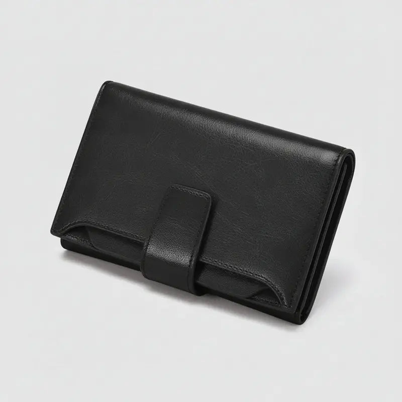 Slim RFID-Blocking Wallet for Secure Card Storage