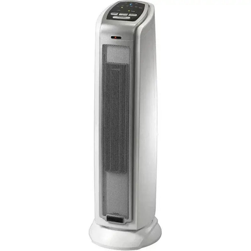 Silver Oscillating Ceramic Tower Heater – Energy-Efficient Warmth