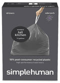 simplehuman Odorsorb Tall Kitchen Trash Liners 40 Count