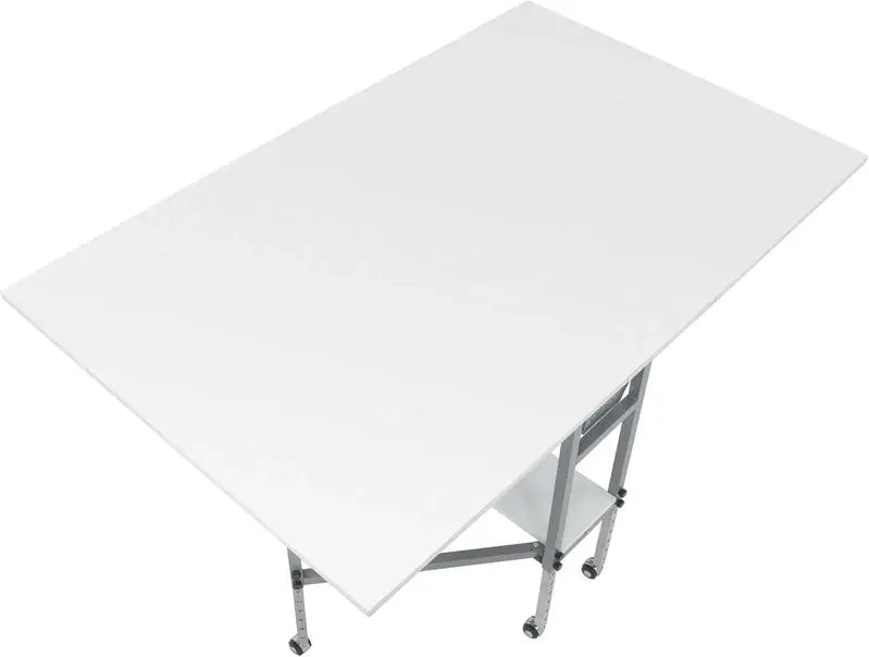 Sew Ready Hobby Cutting Table – 58.75″ × 36.5″, White/Silver Finish