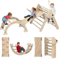Montessori Wooden Triangle Climber – Multi-Age Developmental Play Equipment