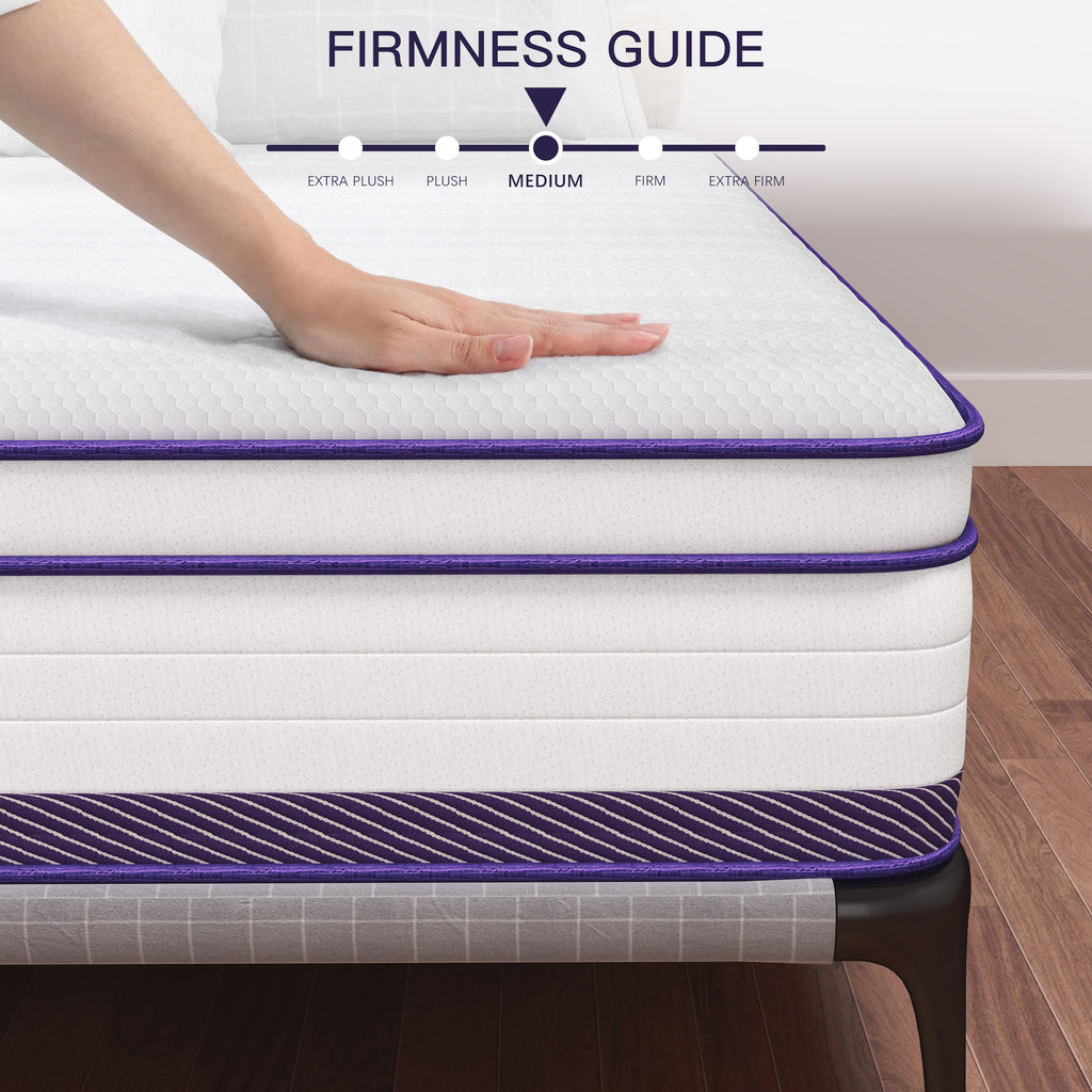 12 in Twin Mattress, Hybrid Mattresses Medium Firm in a Box