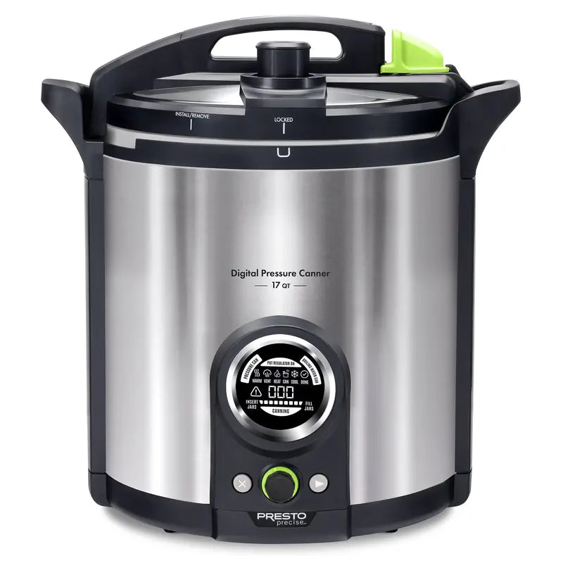 Presto Precise 17-Quart Stainless Steel Electric Pressure Canner – Energy-Efficient & Safe