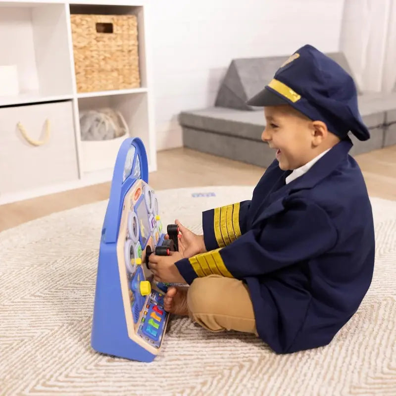 Melissa & Doug Pilot Play Set – Interactive Dashboard Toy for Imaginative Role-Play