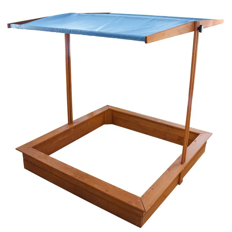 Homeware Red Hemlock Sand Box with Canopy – Ages 3 Years and up