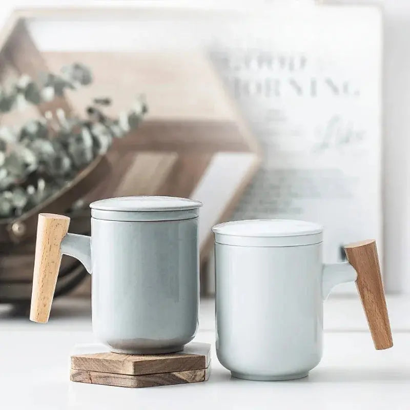 Zonema Sora Frosted 350ml Ceramic Mug – Soft-Touch Minimalist Design