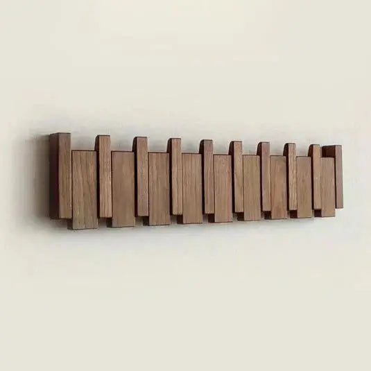 Piano-Key Wall-Mounted Coat Rack – Space-Saving Entryway Organizer