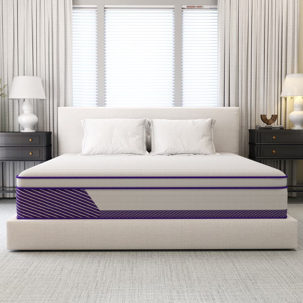 12 in Twin Mattress, Hybrid Mattresses Medium Firm in a Box