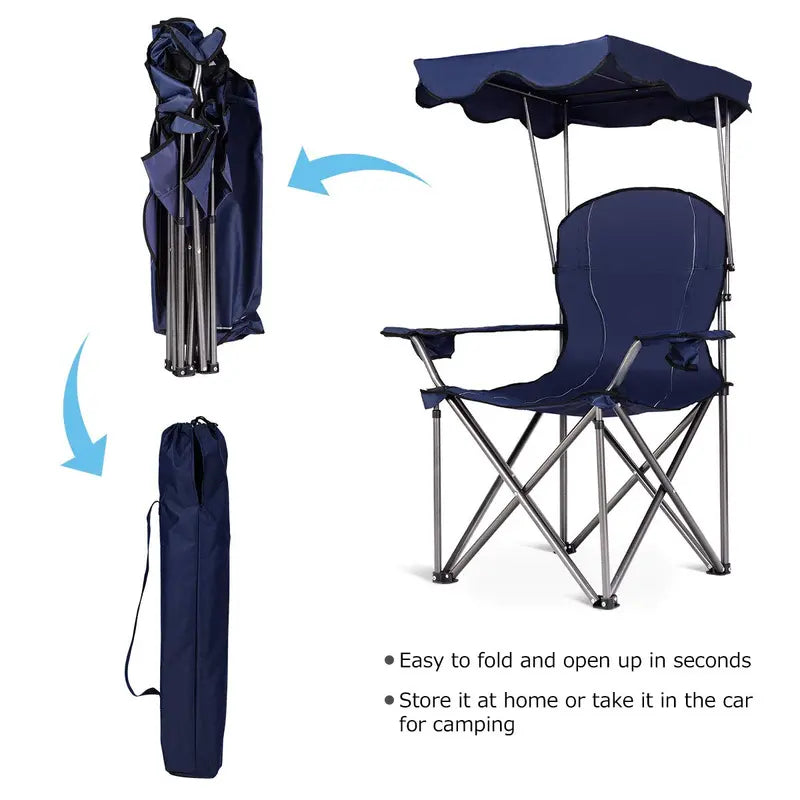 Outdoor Canopy Chair – Shade-Integrated Lounge Seat for Patios and Backyards