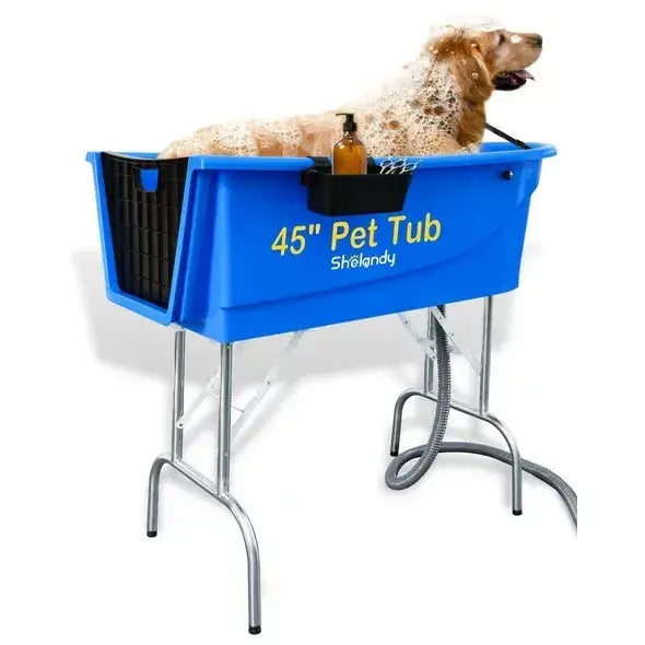 SHELANDY Pet Grooming Bathtub for Dog Washing & Bathing – 45″ Station