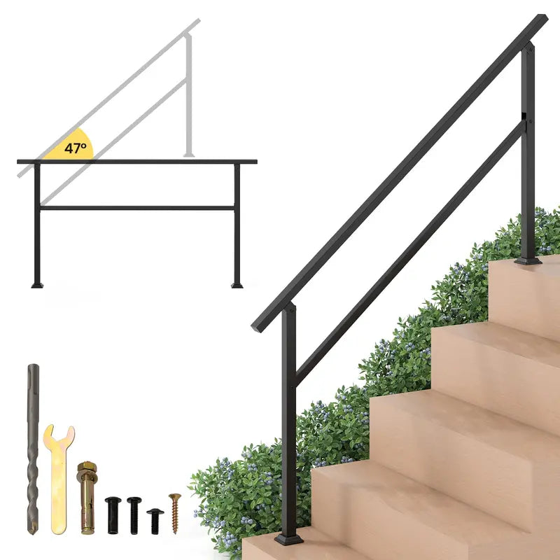 Outdoor Step Handrail Kit for 0–5 Steps