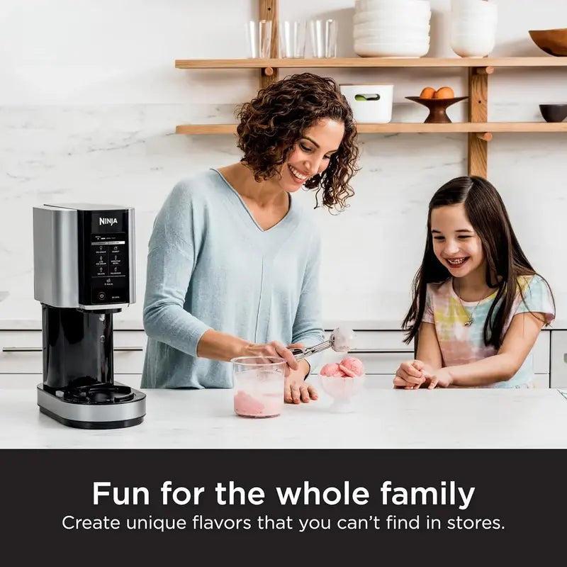 Ninja CREAMi Ice Cream Maker – Compact 2-Pint Gelato, Sorbet, and Smoothie Bowl Machine with 7 One-Touch Programs