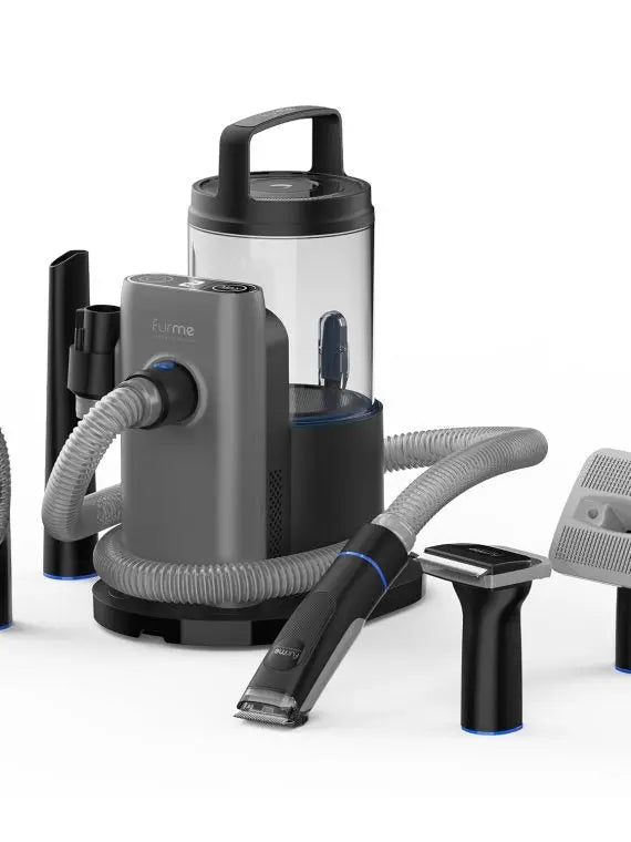 Professional Plus Pet Grooming Vacuum Kit – 5 Tools, 2L Canister, Suitable for All Pets