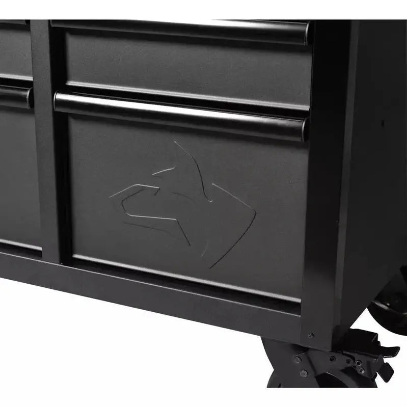 Premium 61″ Workshop Workbench – Heavy-Duty 15-Drawer Mobile Unit Featuring Solid Wood Worktop