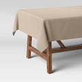 120" x 60" Solid Tablecloth Natural - Threshold