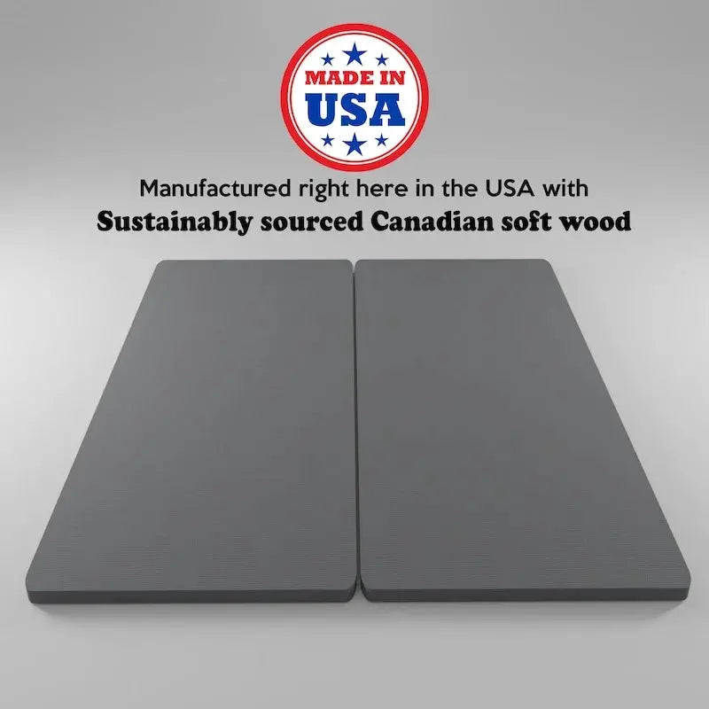 ONETAN 1.5-Inch Split Bunkie Board – Pre-Assembled Mattress Support Platform in Gray