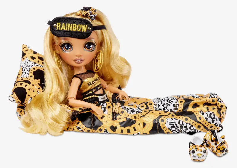 Rainbow High Slumber Party Marisa Golding Gold Fashion Doll Playset, 10 Pieces