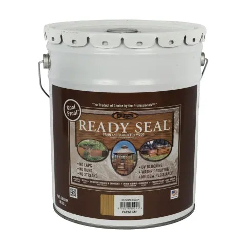 Ready Seal 512 Natural Cedar Stain & Sealer, 5 Gallon – Wood Protection