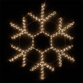 12" LED 18 Point Snowflake, Warm White Lights