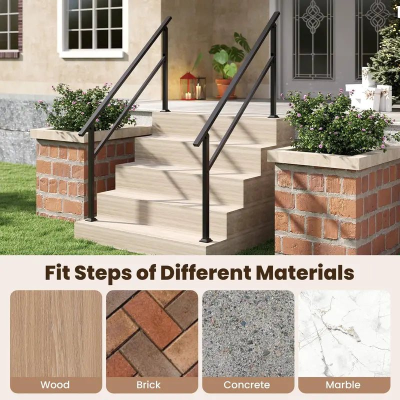 Outdoor Step Handrail Kit for 0–5 Steps
