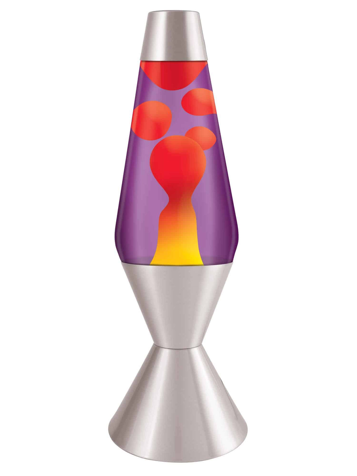 16.3" Lava Lamp - Yellow/Purple/Silver