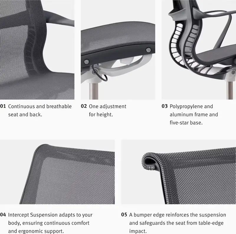 Setu Chair with Armrests – Flexible Kinetic Support & Four-Way Adjustable Arms