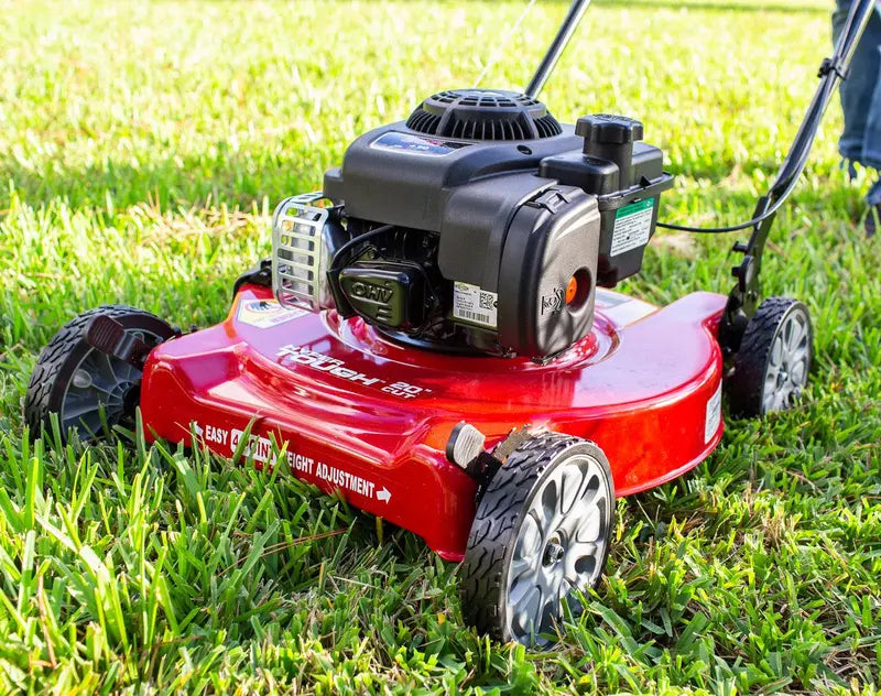 Hyper Tough 20″ Gas-Powered Push Mower — 125cc Briggs & Stratton Engine, Prime N Pull Start, 5-Height Settings