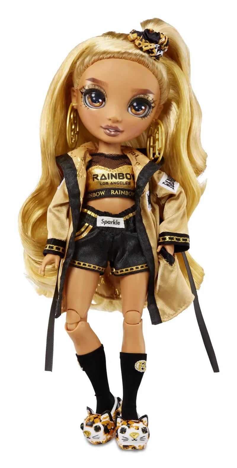 Rainbow High Slumber Party Marisa Golding Gold Fashion Doll Playset, 10 Pieces