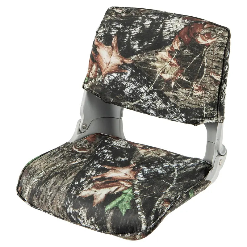 Versatile Folding Boat Seat – Low or High Back Design with Stainless Hardware & Cushioned Support