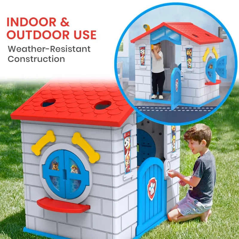 PAW Patrol Indoor/Outdoor Playhouse – Easy Assembly, Durable Plastic