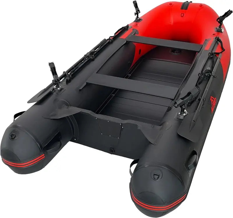 Premium Inflatable Dinghy Tender – 2024 Heavy-Duty PVC Boat with Aluminum Floor, Oars, Rod Holders & Multi-Person Capacity