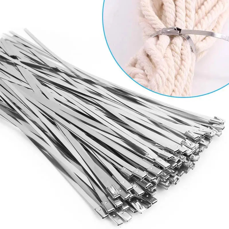 Heavy-Duty Tension Band Assortment – 100-Piece Metal Fastening Kit