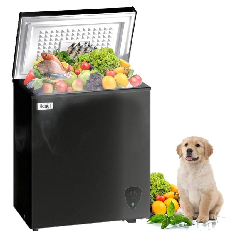 Wanai 3.5 Cu Ft Compact Chest Freezer – Energy Efficient, Removable Basket, Precise Temperature Dial