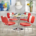 Simple Living Raleigh Retro Dining Set – 5-Piece Vintage-Inspired Table and Chair Ensemble