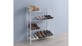 Real Living - White 4-Tier Wire Shoe Rack
