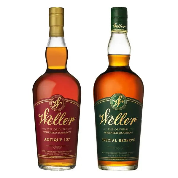 W.L. Weller Antique 107 & Special Reserve Bourbon Duo – High-Rye, Small Batch Kentucky Whiskey Set