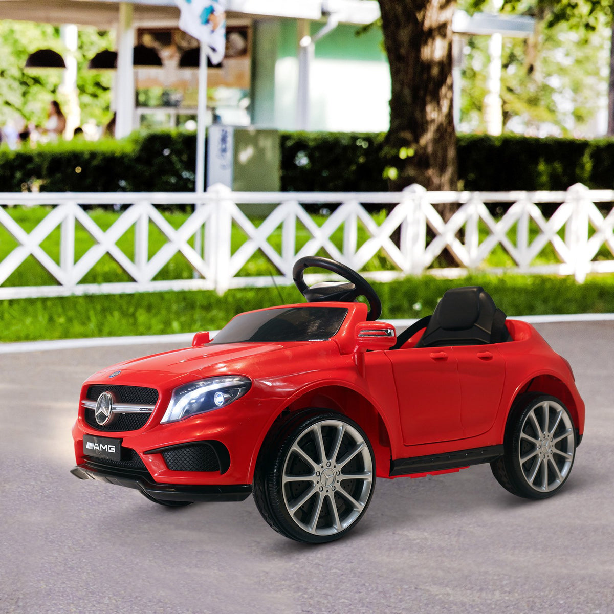 HOMCOM® Elektroauto für kinder 1 Motor Fernbedienung Musik Mercedes Kinderspielfahrzeug